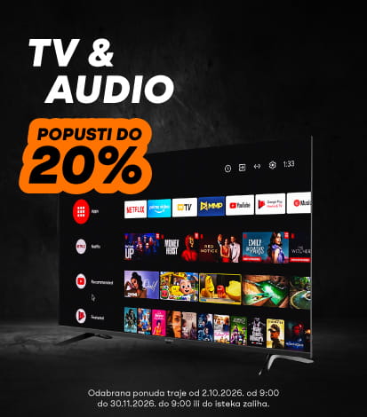 TV i audio, popusti do 20%