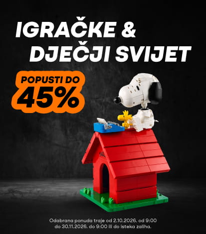 Igračke i dječji svijet, popusti do 45%
